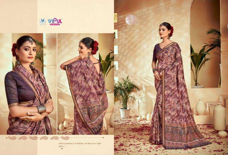 VIPUL FASHION PRESENTS AMRAPALI VOL-3 ELEGANCE STYLE COTTON SAREES CATALOG WHOLESALER AND EXPORTER 