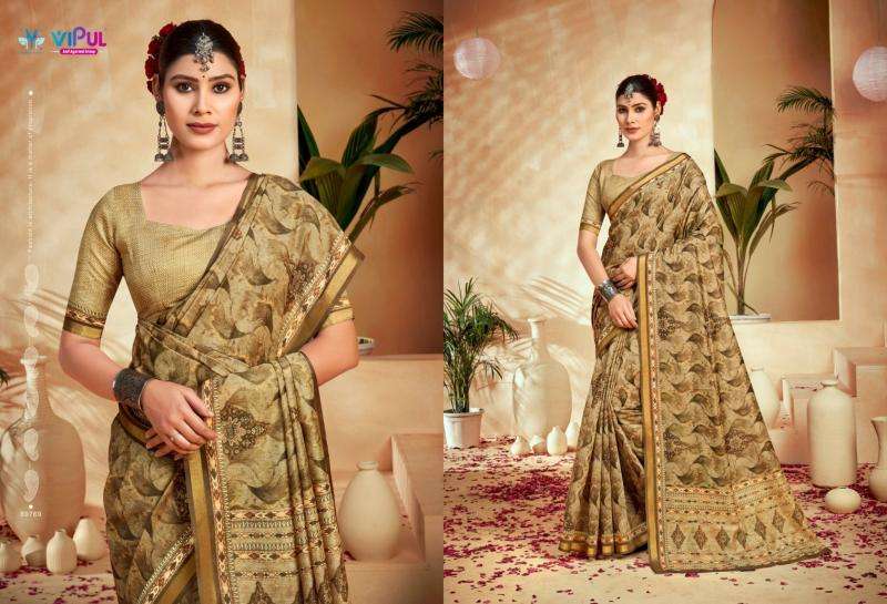VIPUL FASHION PRESENTS AMRAPALI VOL-3 ELEGANCE STYLE COTTON SAREES CATALOG WHOLESALER AND EXPORTER 