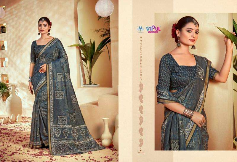 VIPUL FASHION PRESENTS AMRAPALI VOL-3 ELEGANCE STYLE COTTON SAREES CATALOG WHOLESALER AND EXPORTER 