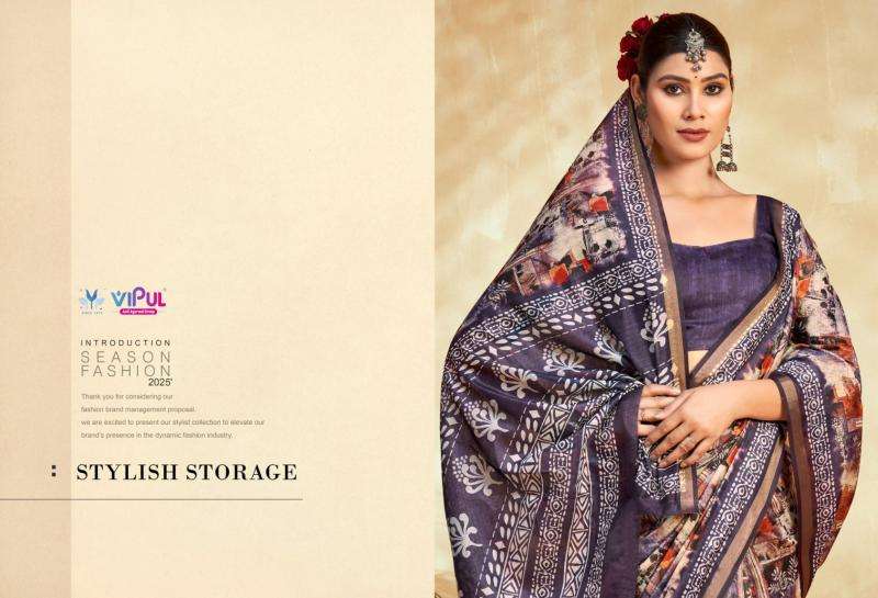 VIPUL FASHION PRESENTS AMRAPALI VOL-3 ELEGANCE STYLE COTTON SAREES CATALOG WHOLESALER AND EXPORTER 