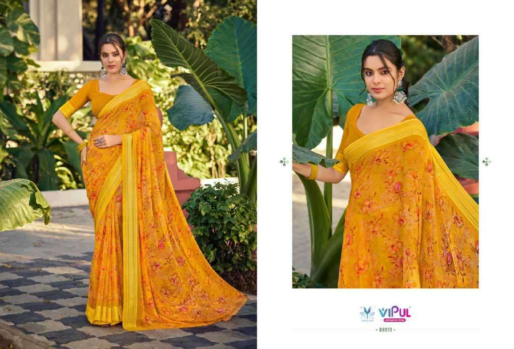 Vipul Presents Falguni Vol-3 Classic Georgette Pattern Indian Sarees Catalog Wholesaler 