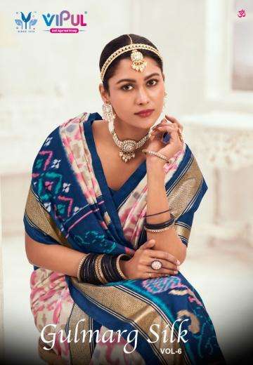 Vipul Presents Gulmarg Silk Vol-6 Soft Silk Summer Special Sarees Catalog Wholesaler  And Exporter 