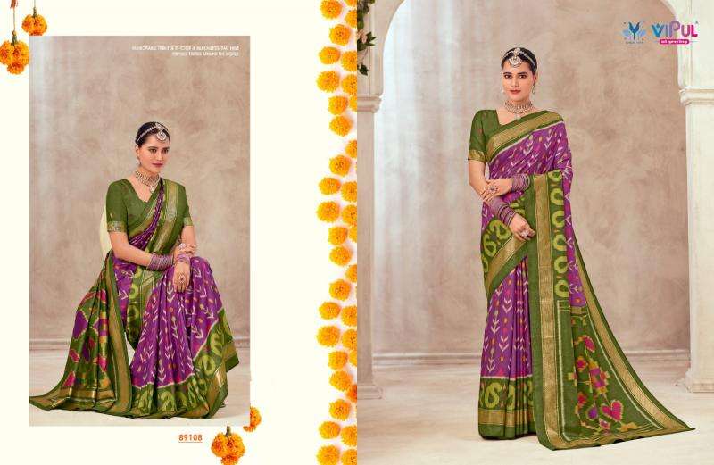 Vipul Presents Gulmarg Silk Vol-6 Soft Silk Summer Special Sarees Catalog Wholesaler  And Exporter 