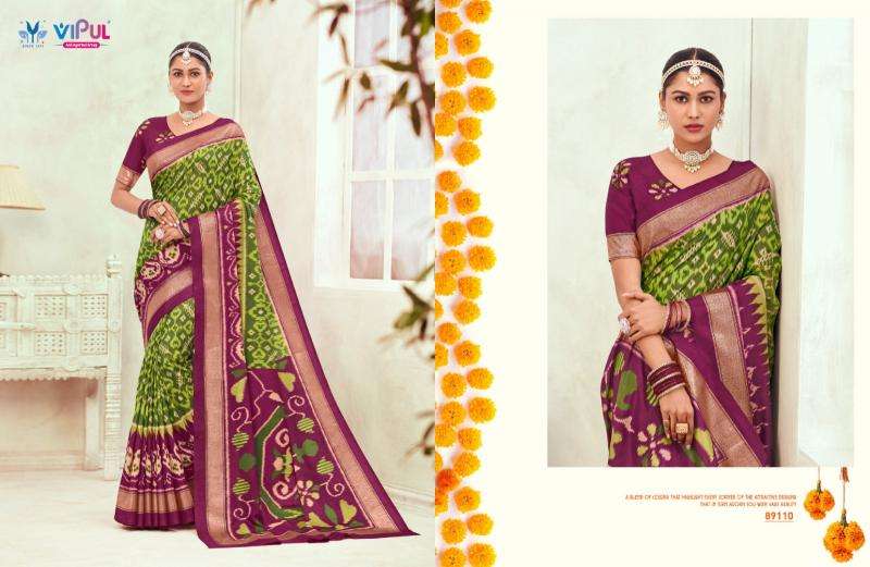 Vipul Presents Gulmarg Silk Vol-6 Soft Silk Summer Special Sarees Catalog Wholesaler  And Exporter 