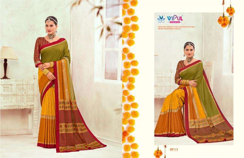 Vipul Presents Gulmarg Silk Vol-6 Soft Silk Summer Special Sarees Catalog Wholesaler  And Exporter 
