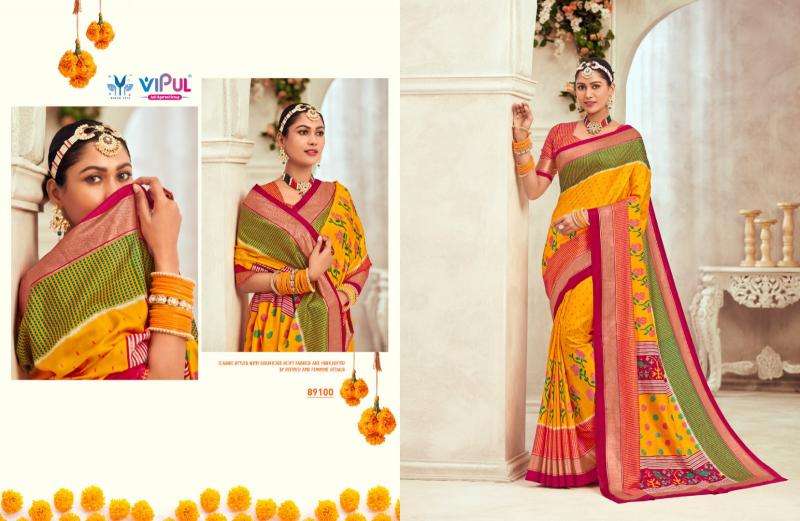 Vipul Presents Gulmarg Silk Vol-6 Soft Silk Summer Special Sarees Catalog Wholesaler  And Exporter 