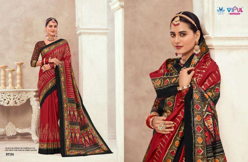 Vipul Presents Gulmarg Silk Vol-6 Soft Silk Summer Special Sarees Catalog Wholesaler  And Exporter 