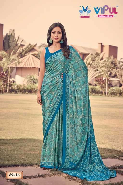Vipul Presents Heritage Silk Vol-12 Wholesale Crepe Silk Ethnic Sarees Catalog Wholesaler And Exporter 