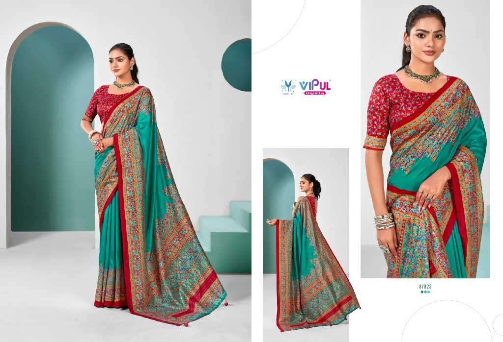 Vipul Presents Ivory Silk Vol-2 Wholesale Ethnic Indian Sarees Catalog Wholesaler And Exporter 
