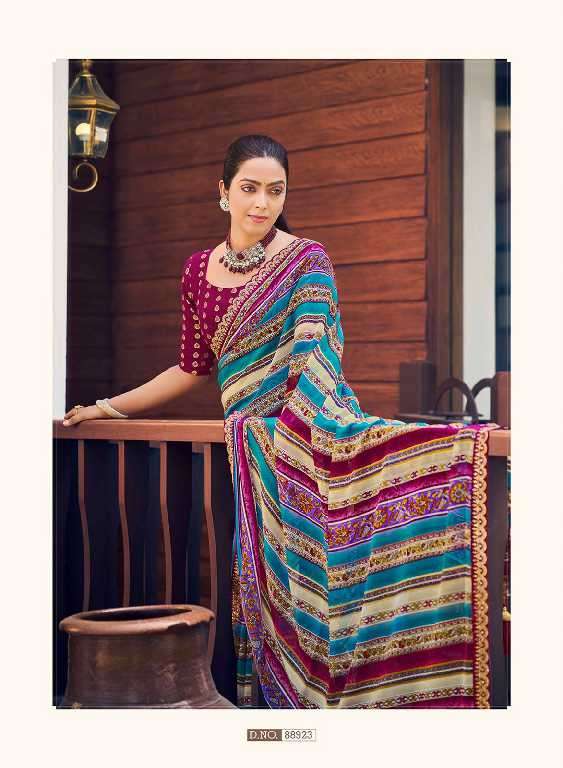 Vipul Presents Ladlee Wholesale Weightless Printed Fabrics Ethnic Indian Sarees Catalog WHolesaler And Exporter 