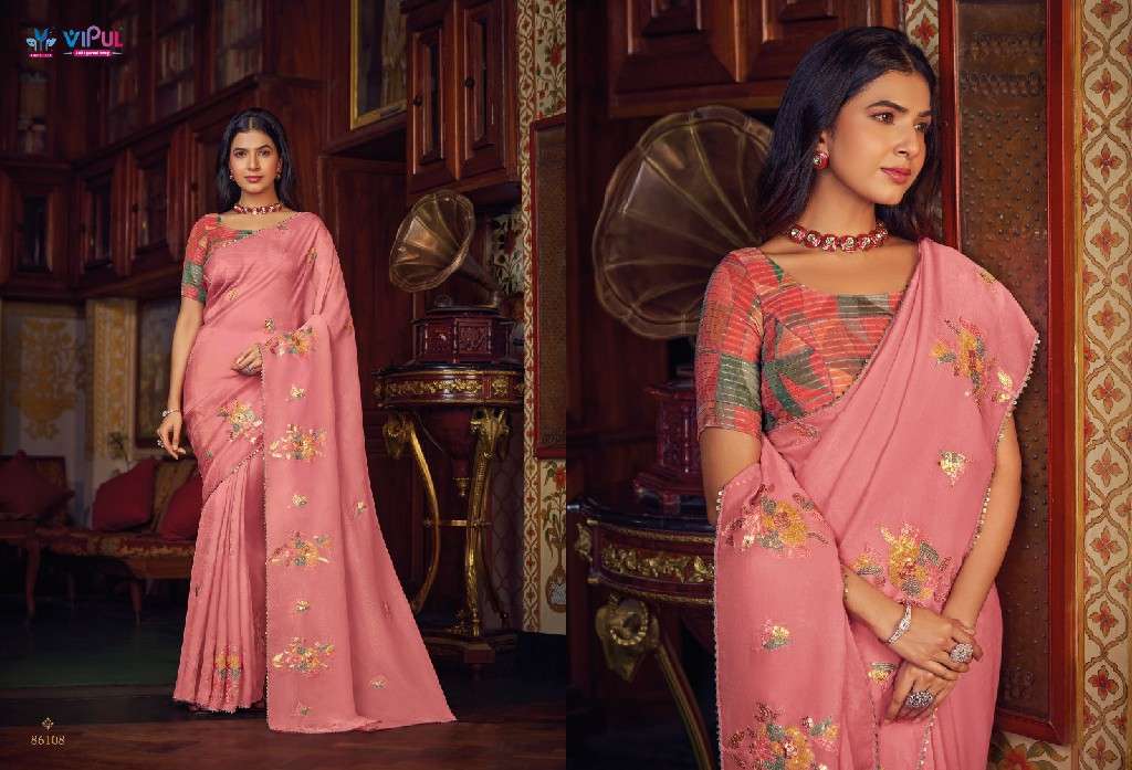 VipulPresents Alia Wholesale Shimmer Chiffon Party Wear Indian Sarees Catalog Wholesaler And Exporter 