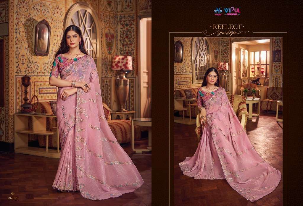 VipulPresents Alia Wholesale Shimmer Chiffon Party Wear Indian Sarees Catalog Wholesaler And Exporter 