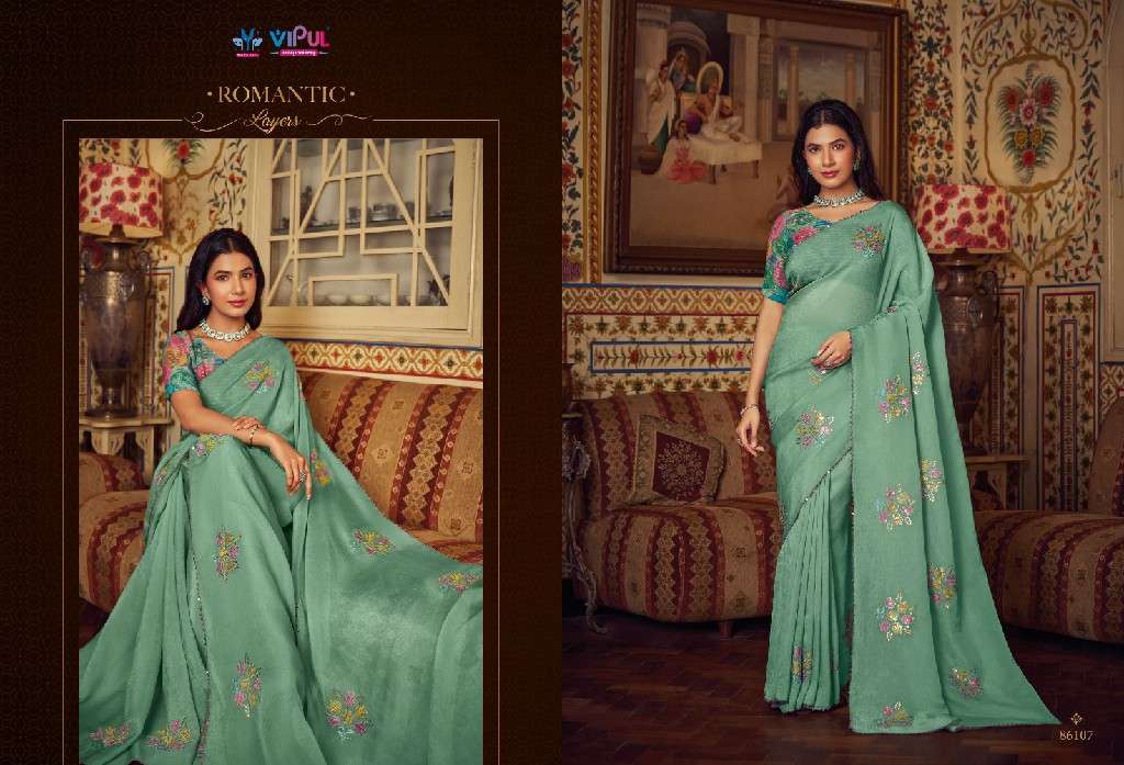 VipulPresents Alia Wholesale Shimmer Chiffon Party Wear Indian Sarees Catalog Wholesaler And Exporter 
