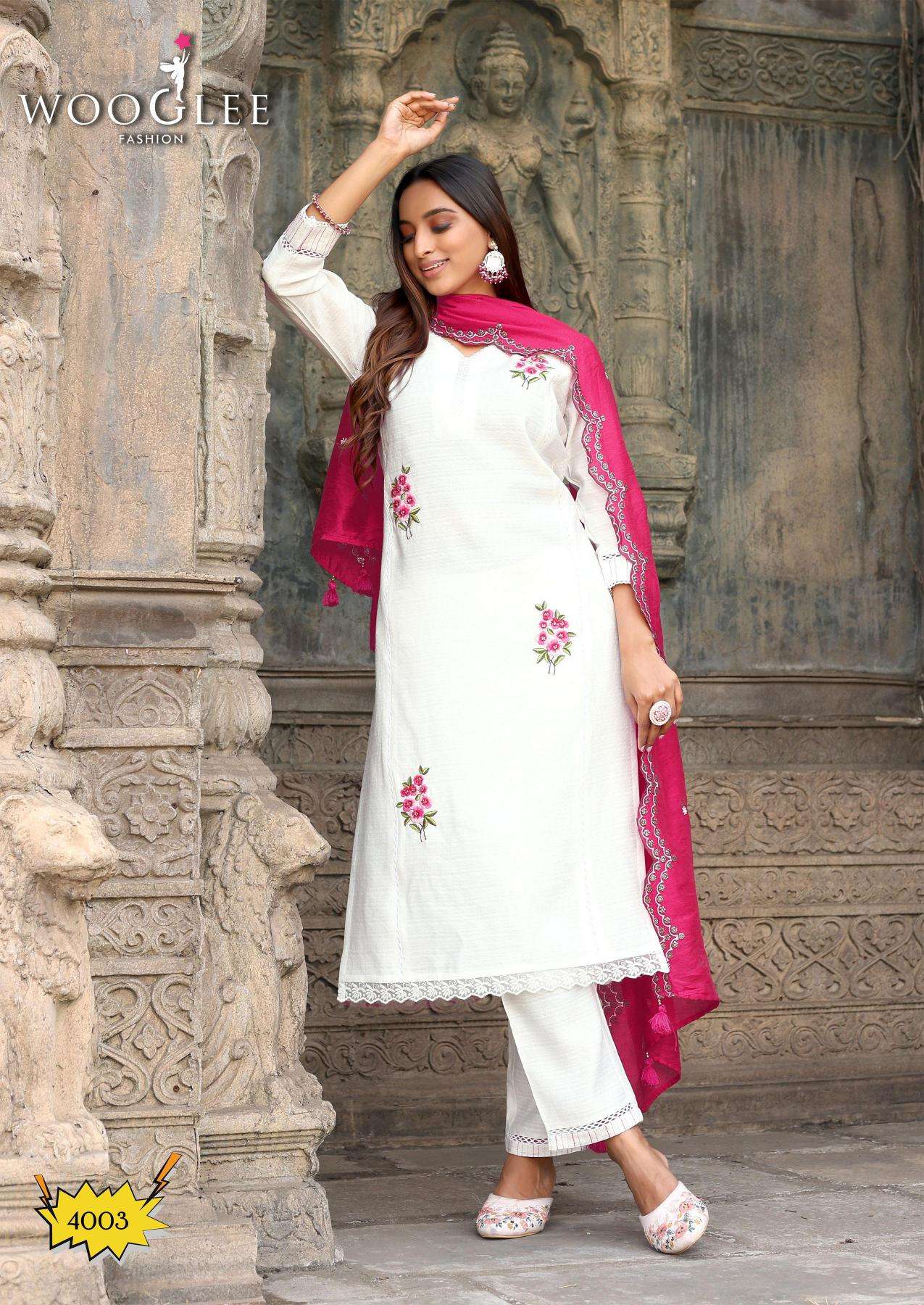 Wooglee Presents Saugaat New Design 3psc Readymade Kurtis Catalog Wholesaler And Exporter 