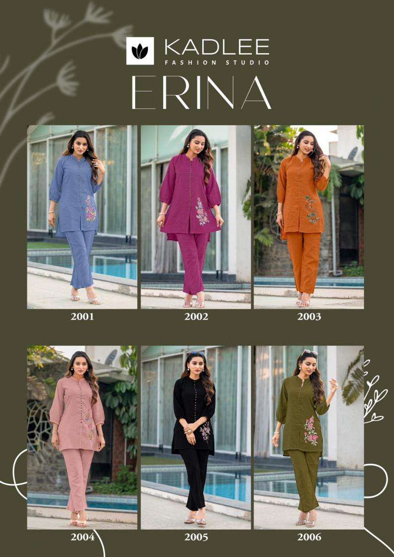 Kadlee Present Erina Viscos Crap Co-Ord Catalog Wholesaler And Exporter 