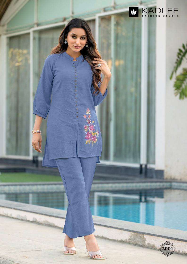 Kadlee Present Erina Viscos Crap Co-Ord Catalog Wholesaler And Exporter 