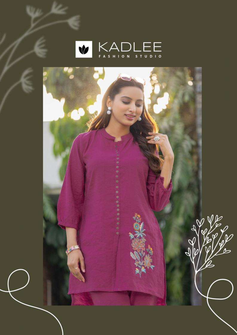 Kadlee Present Erina Viscos Crap Co-Ord Catalog Wholesaler And Exporter 