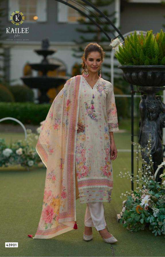 Kailee Fashion Presents Phulkari Readymade Linen Premium Kurtis Catalog Wholesaler And Exporter 