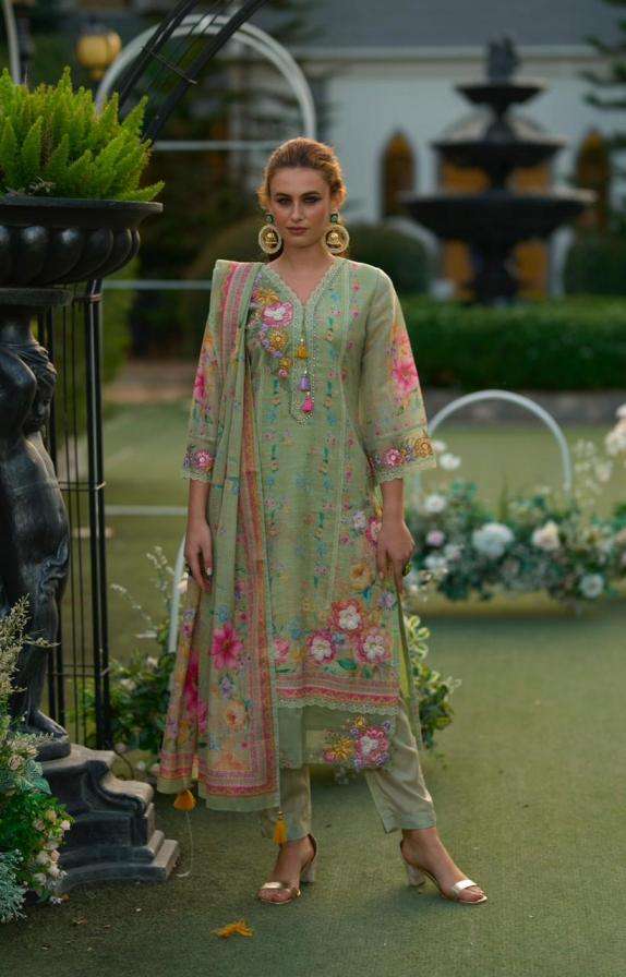 Kailee Fashion Presents Phulkari Readymade Linen Premium Kurtis Catalog Wholesaler And Exporter 