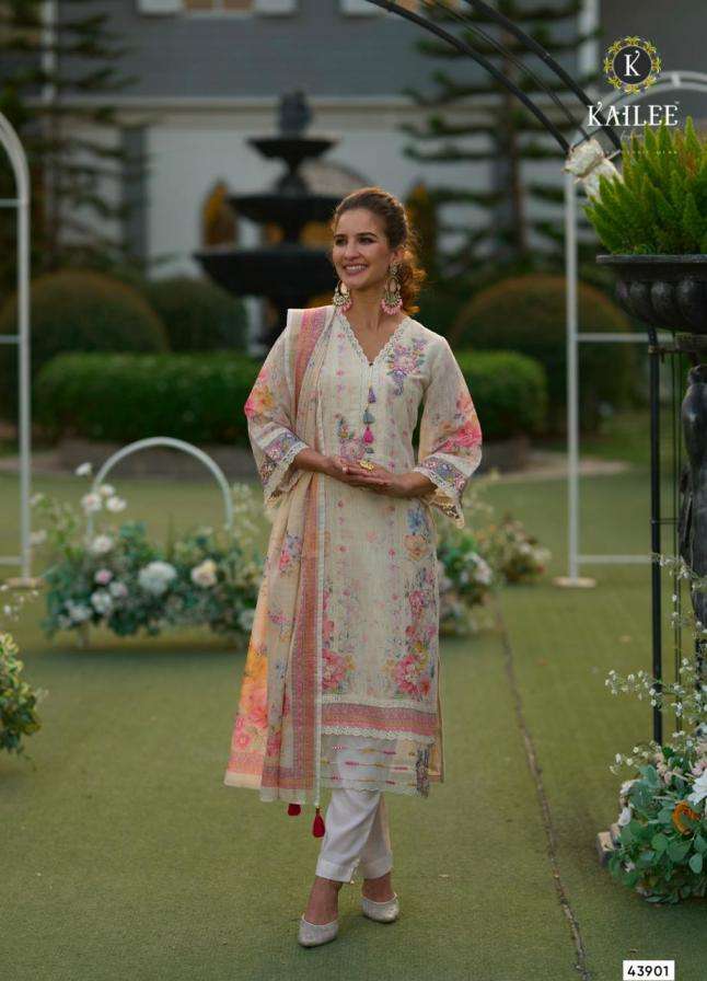 Kailee Fashion Presents Phulkari Readymade Linen Premium Kurtis Catalog Wholesaler And Exporter 