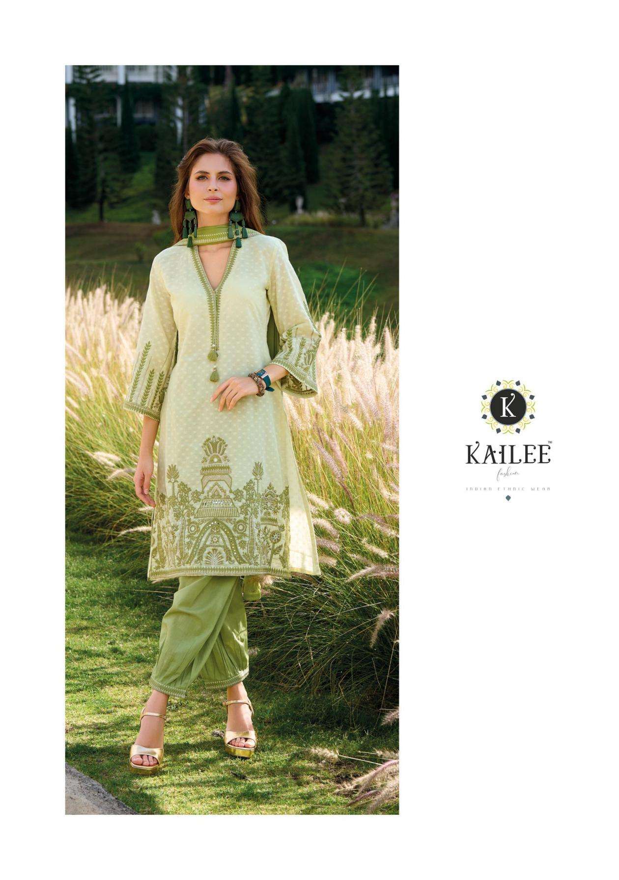 Kailee Fashion Presents Sehra Cotton Full Stitch Party Wear Suits For Women Catalog Wholesaler 