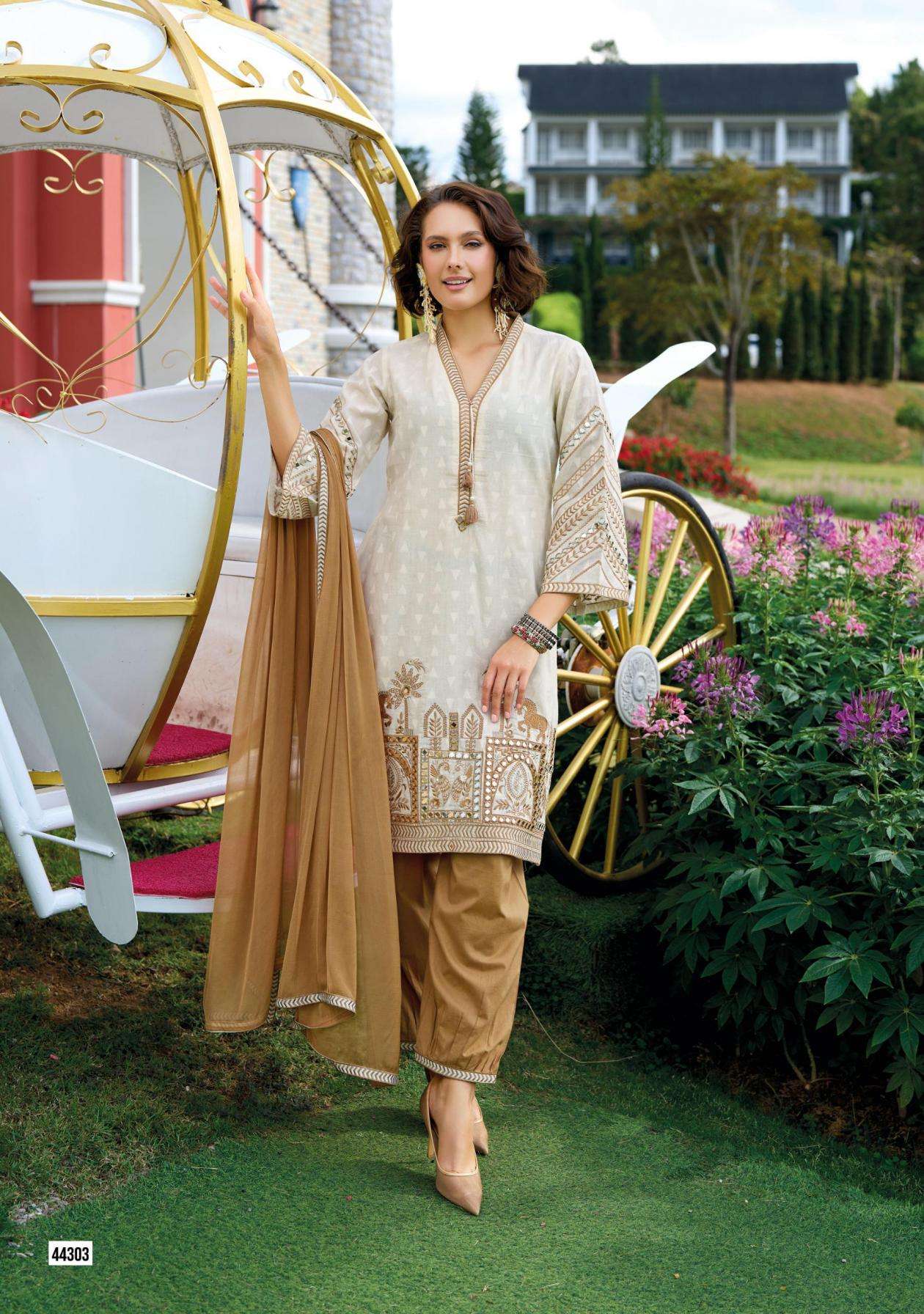 Kailee Fashion Presents Sehra Cotton Full Stitch Party Wear Suits For Women Catalog Wholesaler 