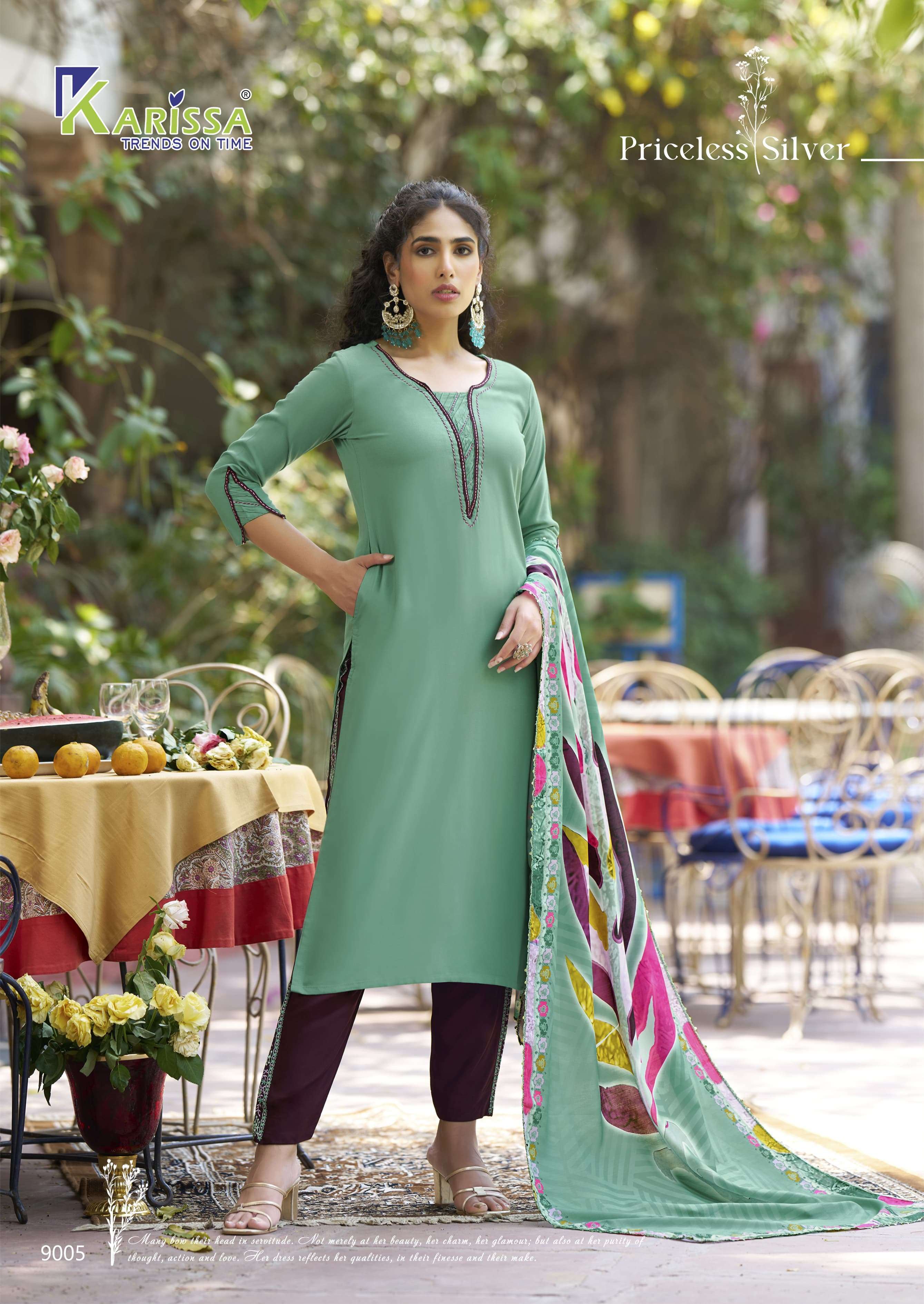 KARISSA PRESENTS VIDISHA VOL-9 FANCY HEAVY RAYON KURTIS CATALOG WHOLESALER AND EXPORTER IN SURAT