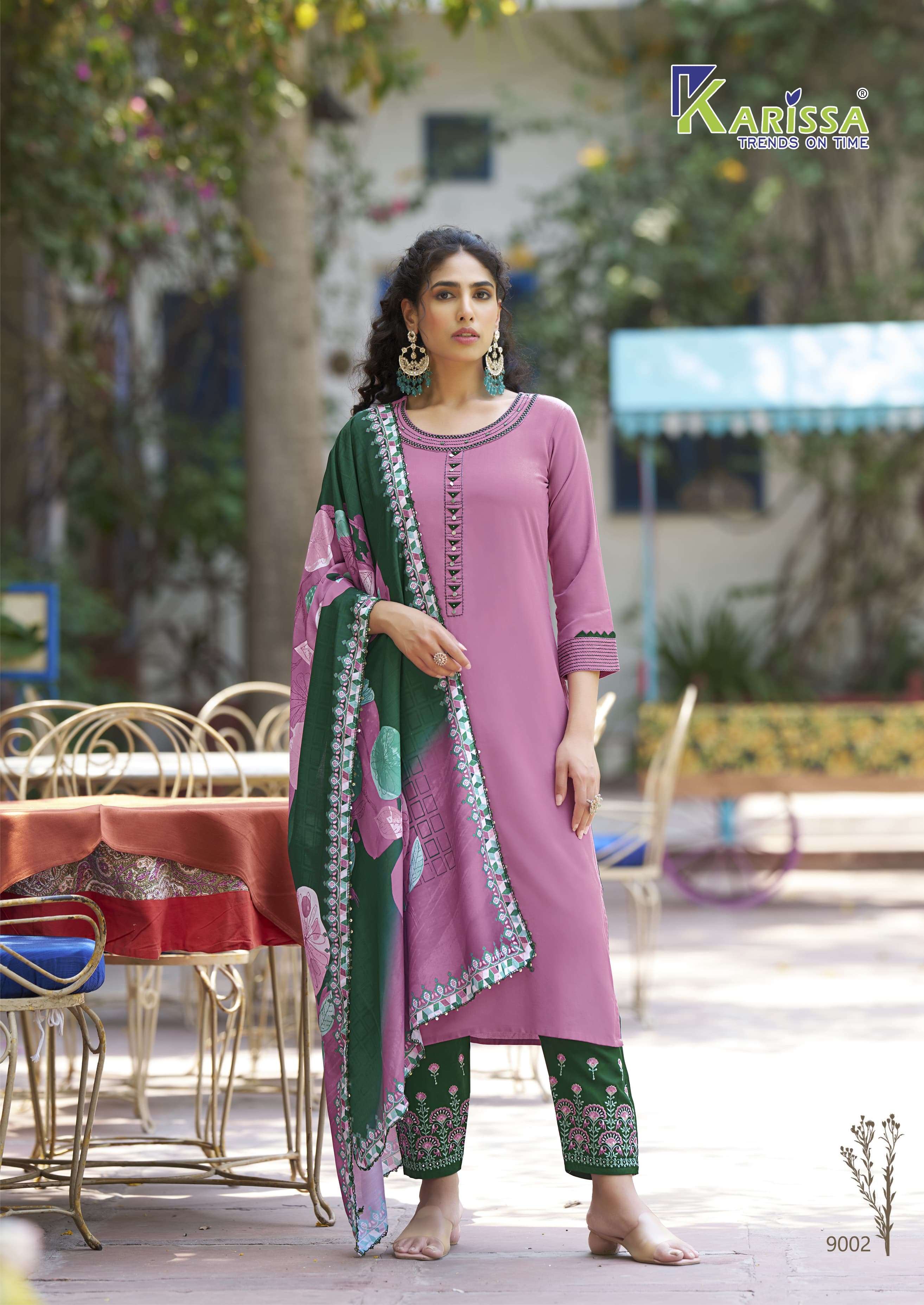 KARISSA PRESENTS VIDISHA VOL-9 FANCY HEAVY RAYON KURTIS CATALOG WHOLESALER AND EXPORTER IN SURAT