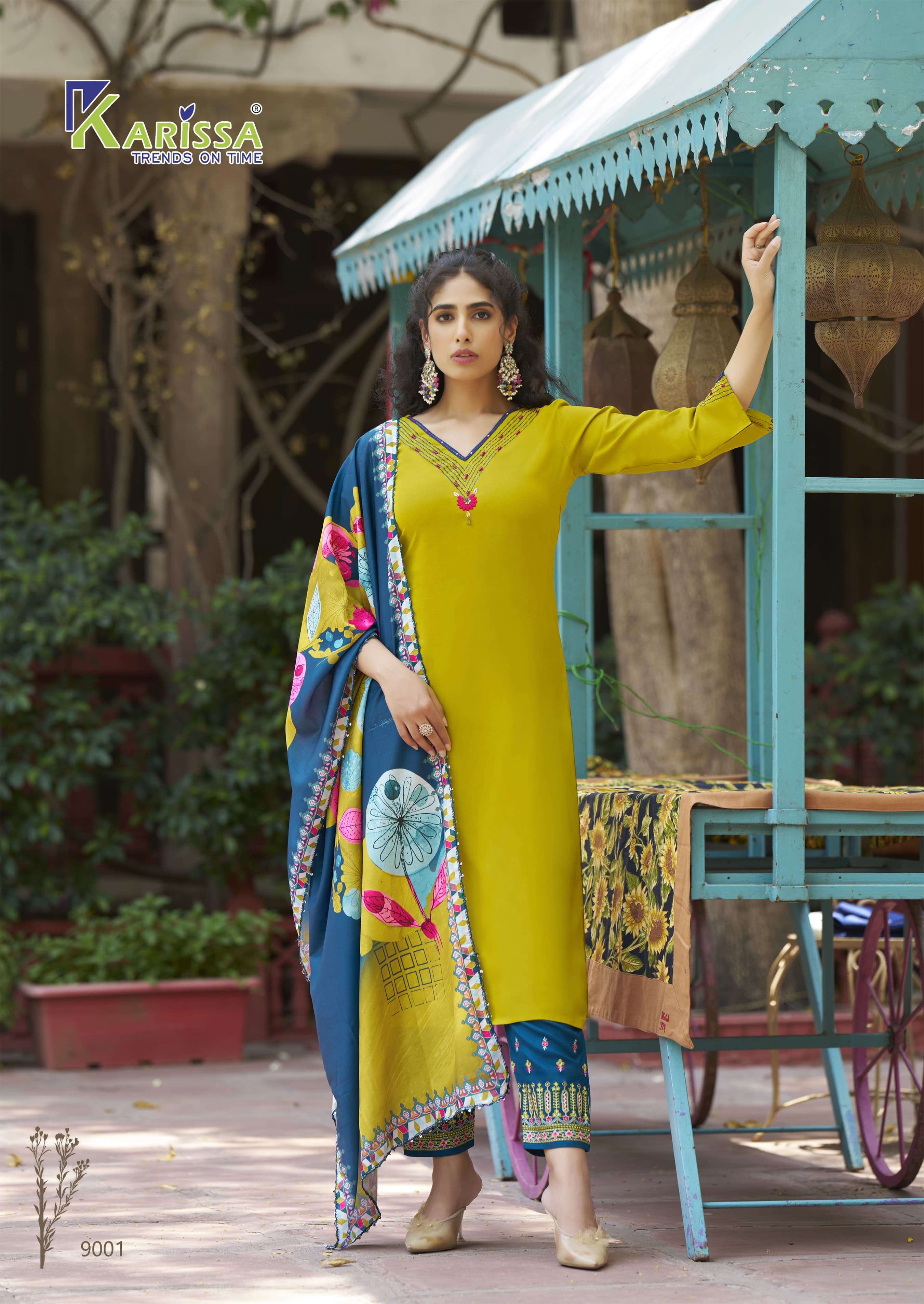 KARISSA PRESENTS VIDISHA VOL-9 FANCY HEAVY RAYON KURTIS CATALOG WHOLESALER AND EXPORTER IN SURAT