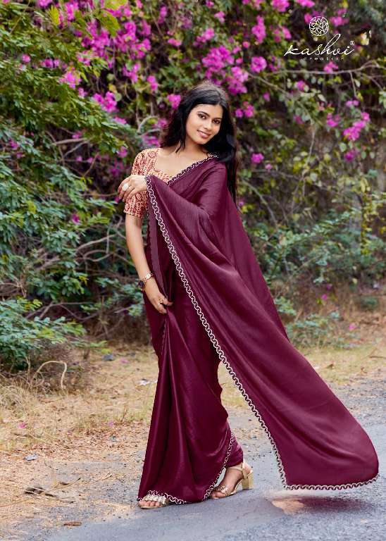 KASHVI CREATION PRESENTS NEEL VOL-16 MONO SATIN FANCY SAREES CATALOG WHOLESALER AND EXPORTER 