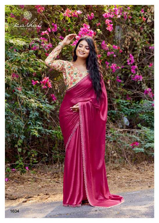 KASHVI CREATION PRESENTS NEEL VOL-16 MONO SATIN FANCY SAREES CATALOG WHOLESALER AND EXPORTER 