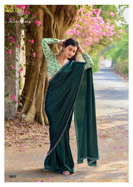 KASHVI CREATION PRESENTS NEEL VOL-16 MONO SATIN FANCY SAREES CATALOG WHOLESALER AND EXPORTER 