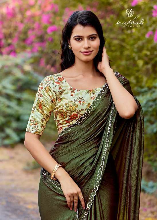 KASHVI CREATION PRESENTS NEEL VOL-16 MONO SATIN FANCY SAREES CATALOG WHOLESALER AND EXPORTER 