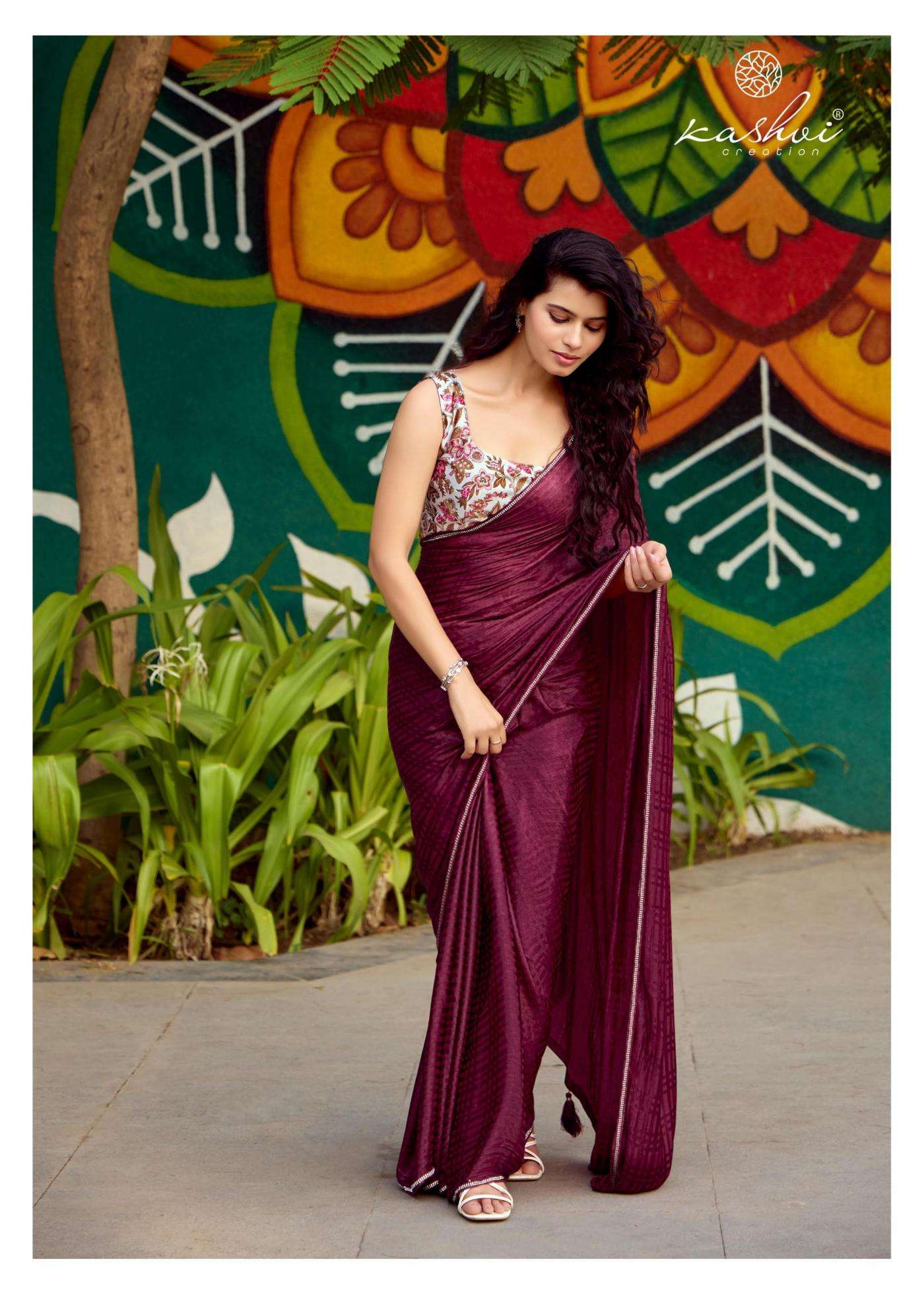 KASHVI CREATION PRESENTS NEEL VOL-17 CLASSY LOOK MONO SATIN SAREE FOR WOMEN CATALOG WHOLESALER AND EXPORTER 