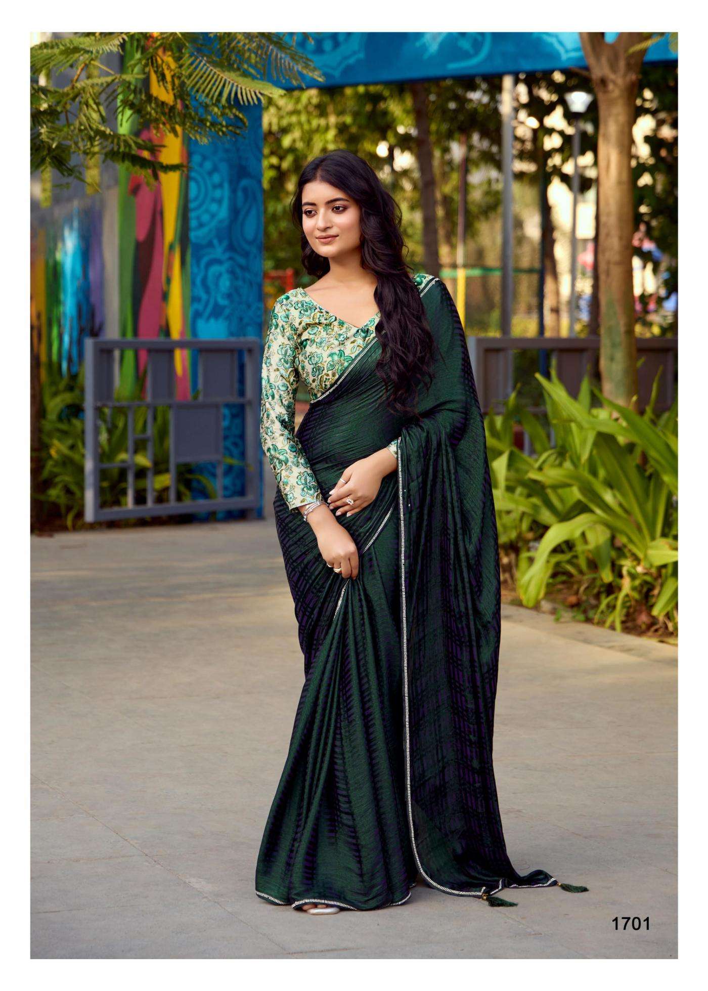 KASHVI CREATION PRESENTS NEEL VOL-17 CLASSY LOOK MONO SATIN SAREE FOR WOMEN CATALOG WHOLESALER AND EXPORTER 