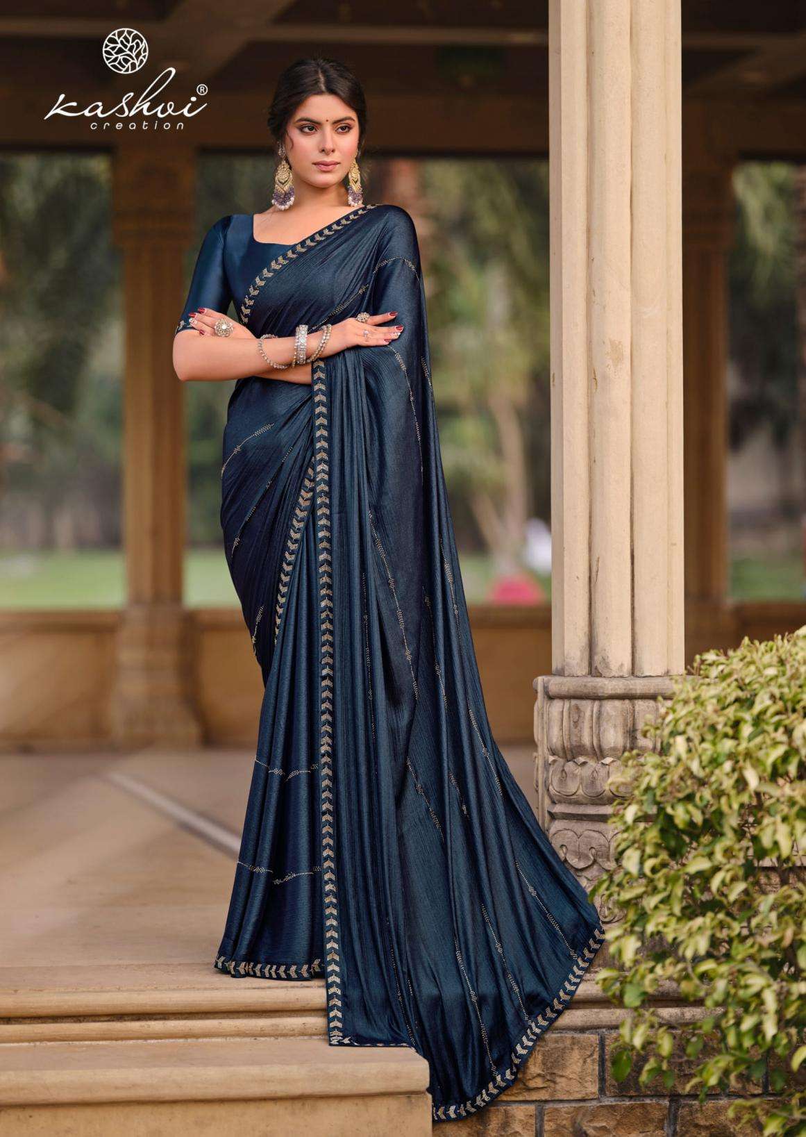 KASHVI CREATION PRESENTS PLATINUM VOL-8 SILK SHOP TRENDY SAREES ONLINE AT AFFORDABLE PRICES CATALOG WHOLESALER AND EXPOTER 