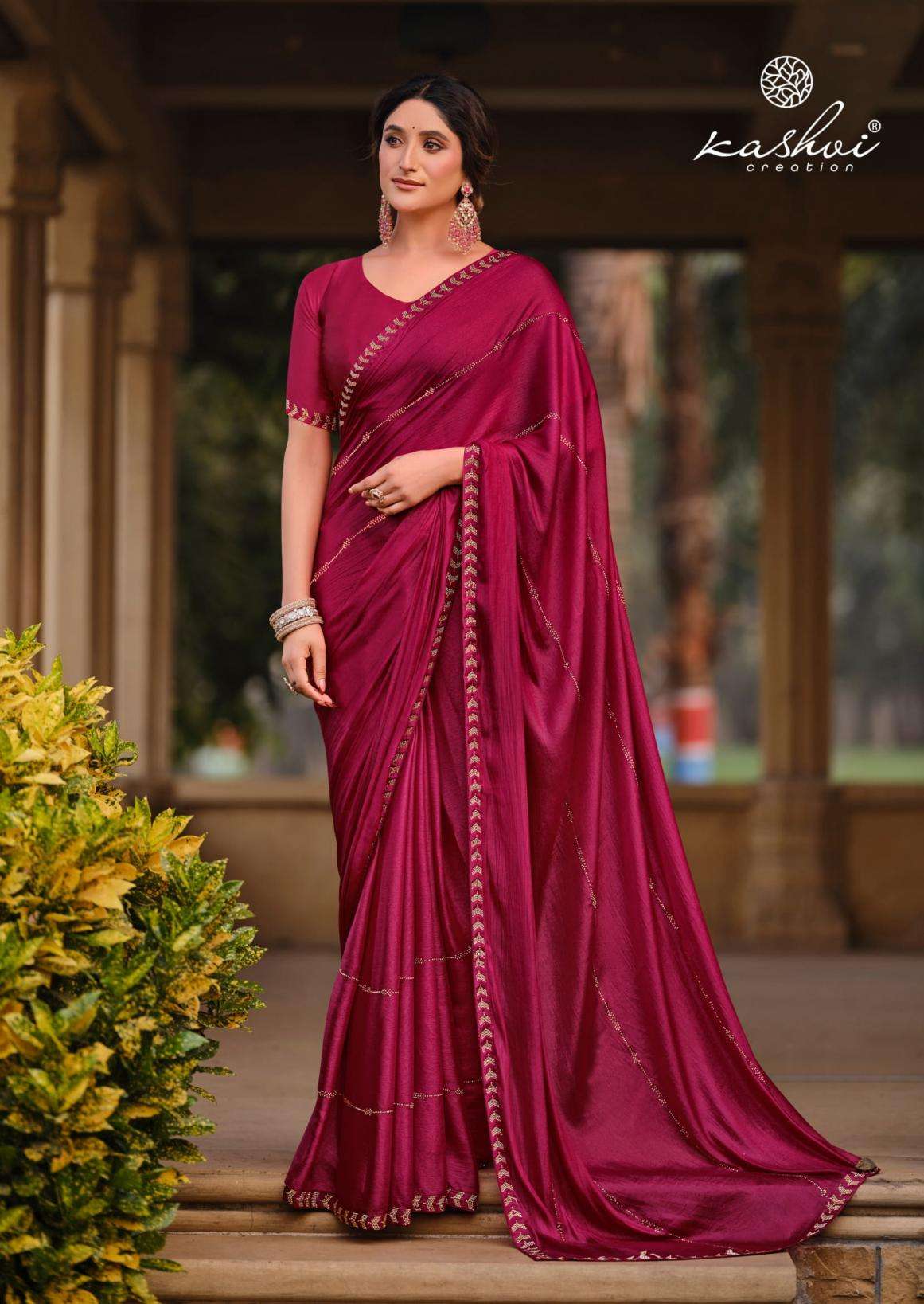 KASHVI CREATION PRESENTS PLATINUM VOL-8 SILK SHOP TRENDY SAREES ONLINE AT AFFORDABLE PRICES CATALOG WHOLESALER AND EXPOTER 