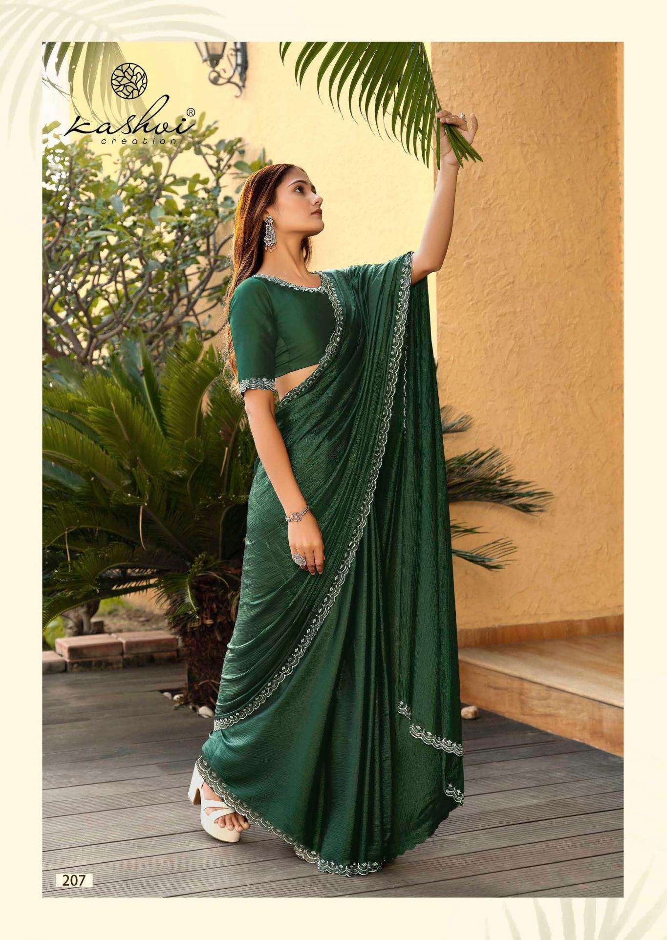 KASHVI CREATION PRESENTS SAPPHIRE VOL-2 SILK SUMMER BEAUTY SAREES CATALOG WHOLESALOER AND EXPORTER 