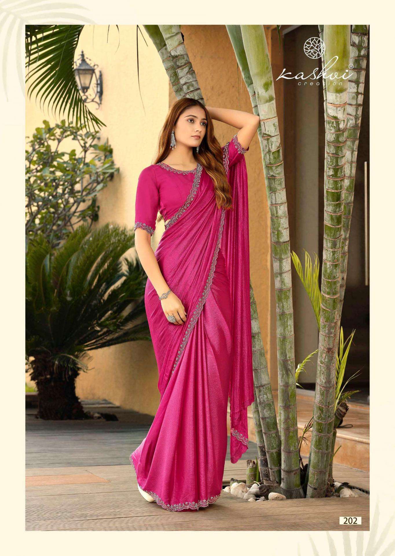 KASHVI CREATION PRESENTS SAPPHIRE VOL-2 SILK SUMMER BEAUTY SAREES CATALOG WHOLESALOER AND EXPORTER 