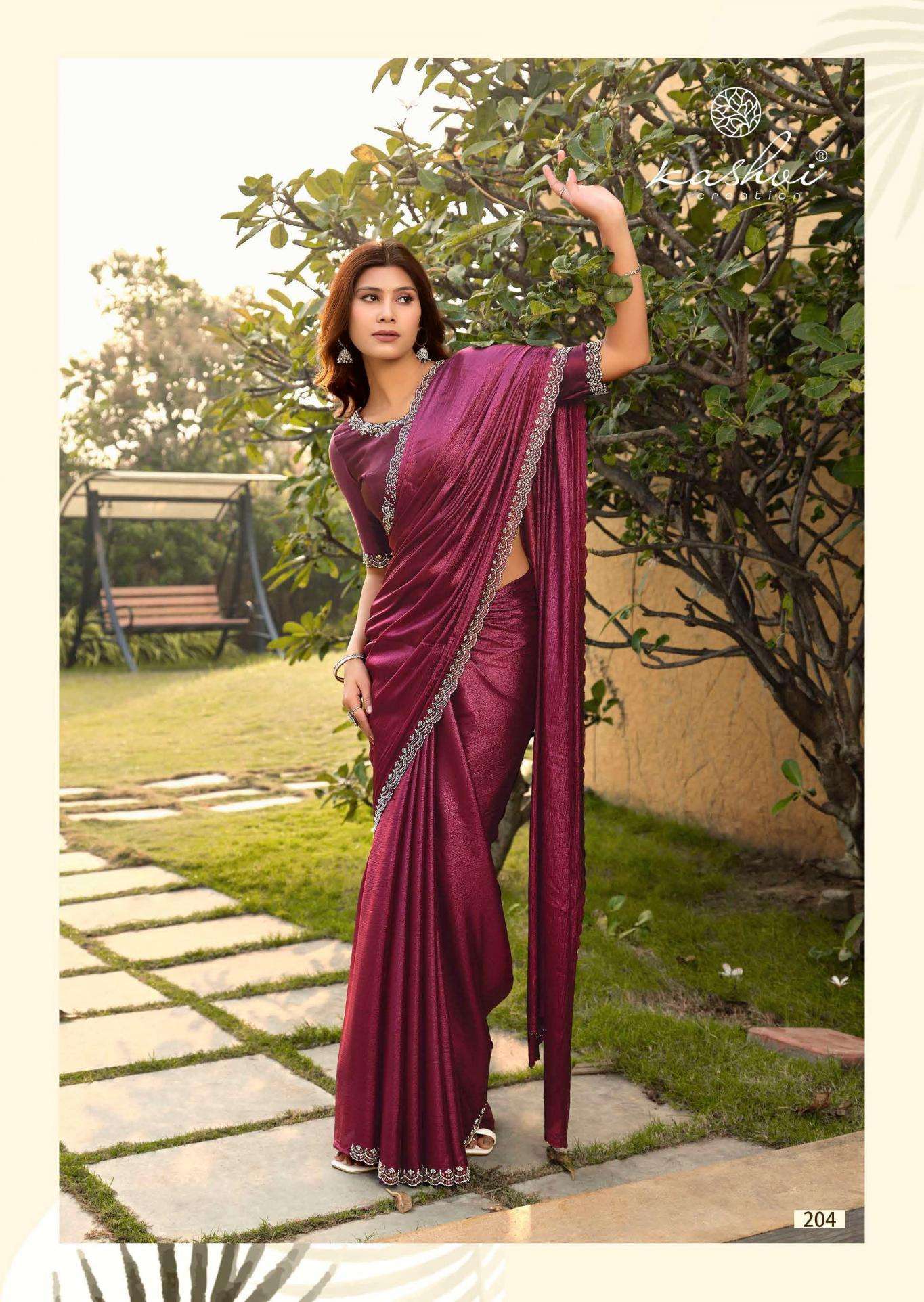 KASHVI CREATION PRESENTS SAPPHIRE VOL-2 SILK SUMMER BEAUTY SAREES CATALOG WHOLESALOER AND EXPORTER 