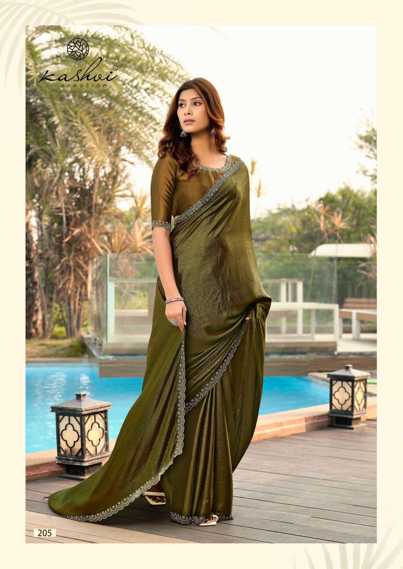 KASHVI CREATION PRESENTS SAPPHIRE VOL-2 SILK SUMMER BEAUTY SAREES CATALOG WHOLESALOER AND EXPORTER 