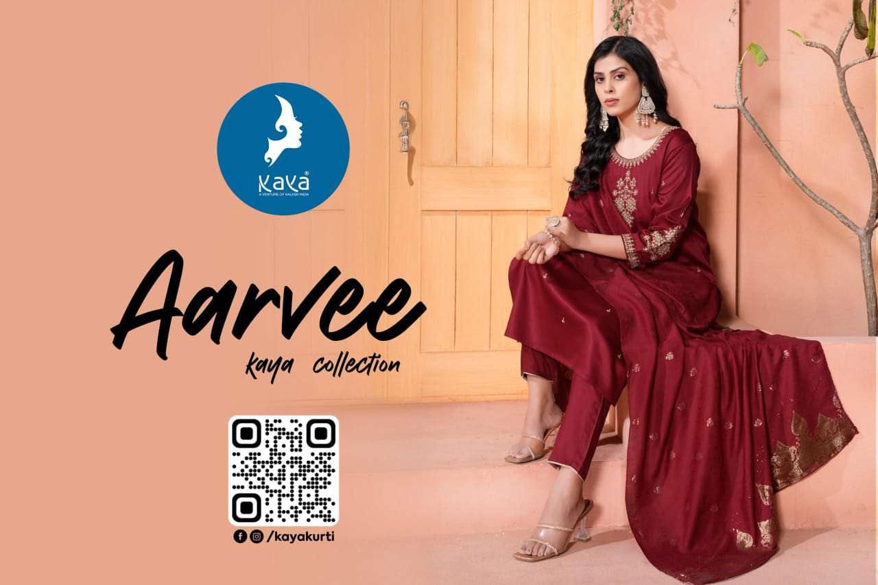 kaya presents aarvee plus size readymade kurtis catalog wholesaler and exporter 