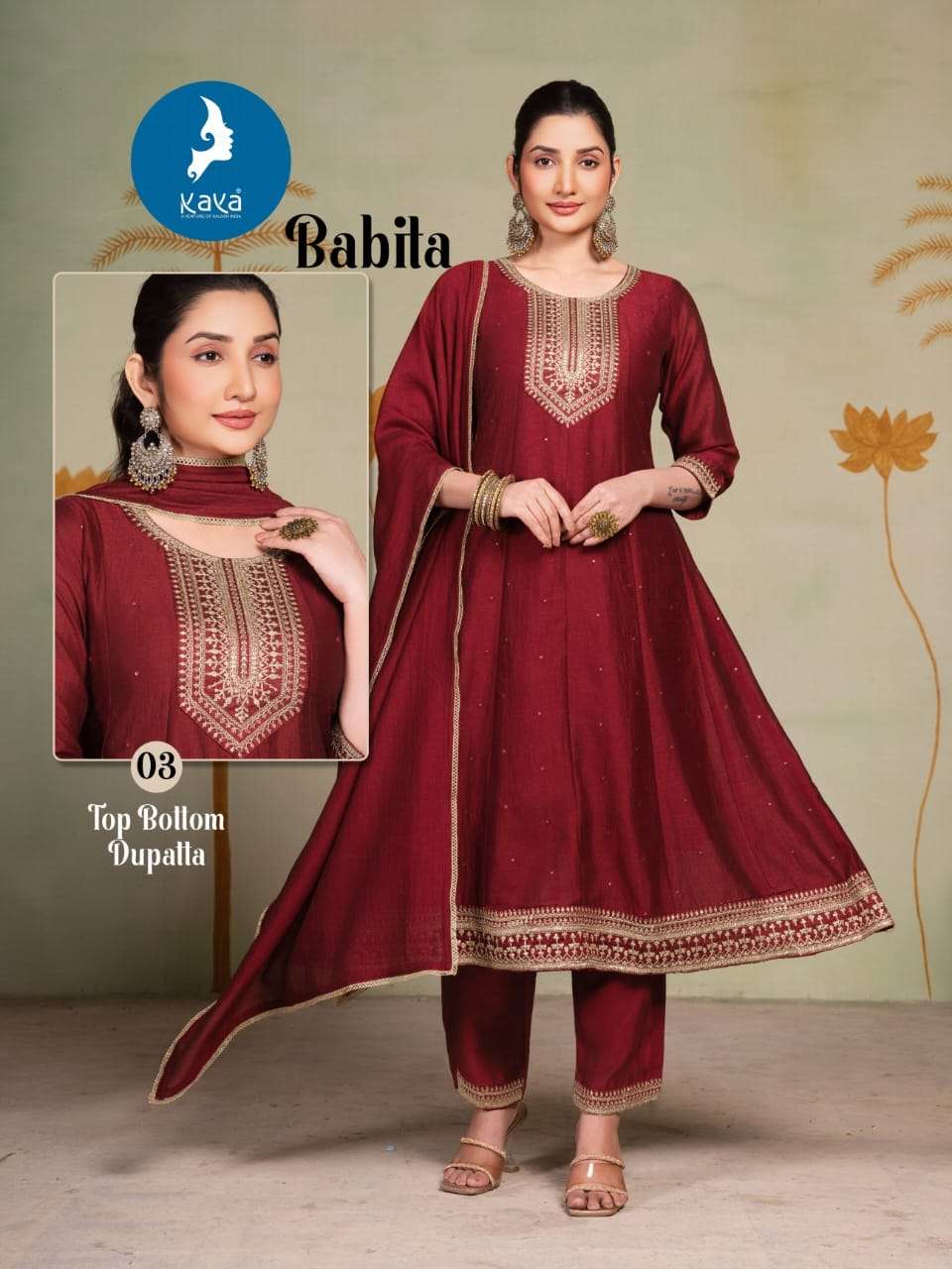 kaya presents babita fancy readymade kurtis catalog wholesaler and exporter 