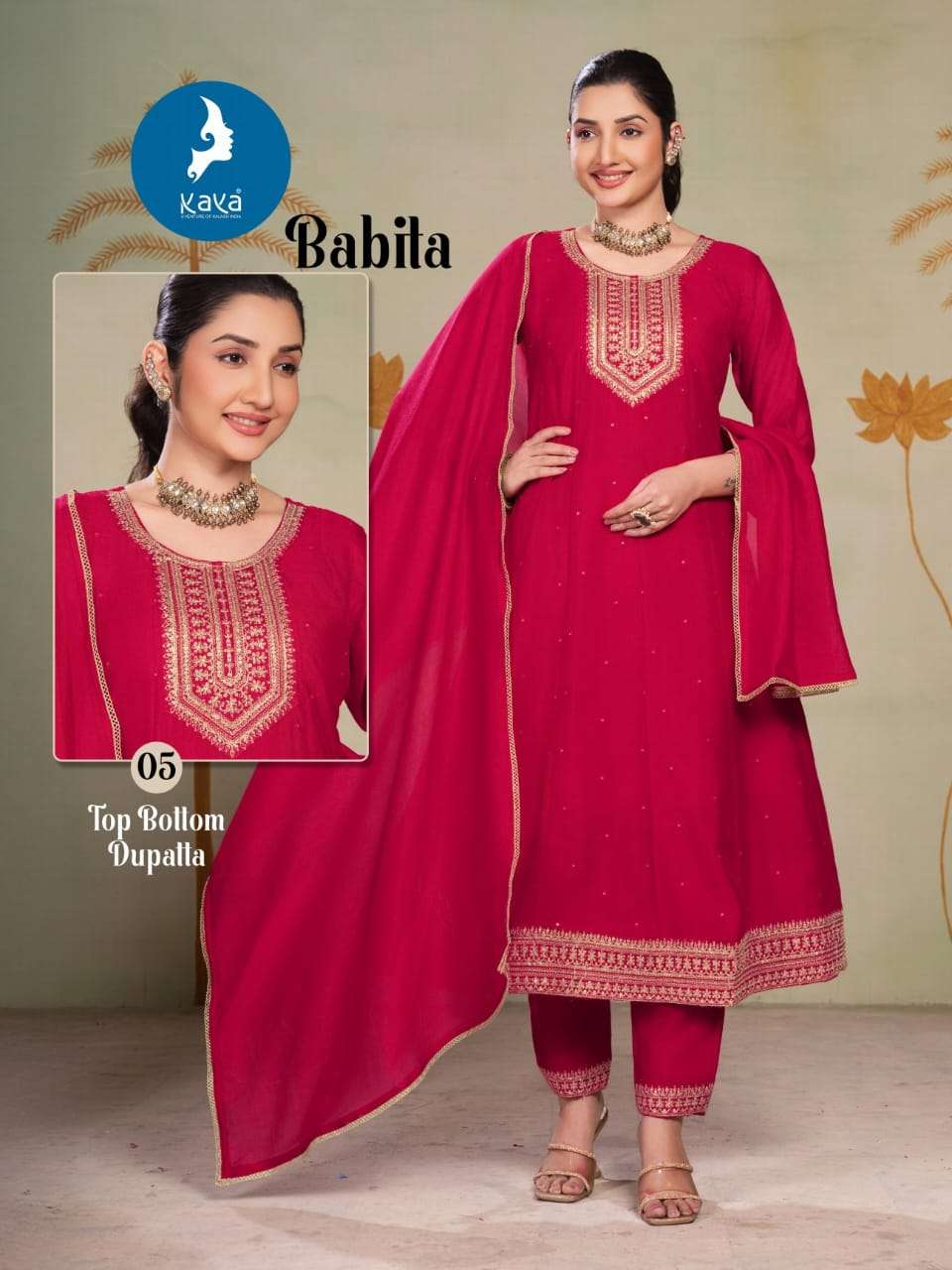 kaya presents babita fancy readymade kurtis catalog wholesaler and exporter 