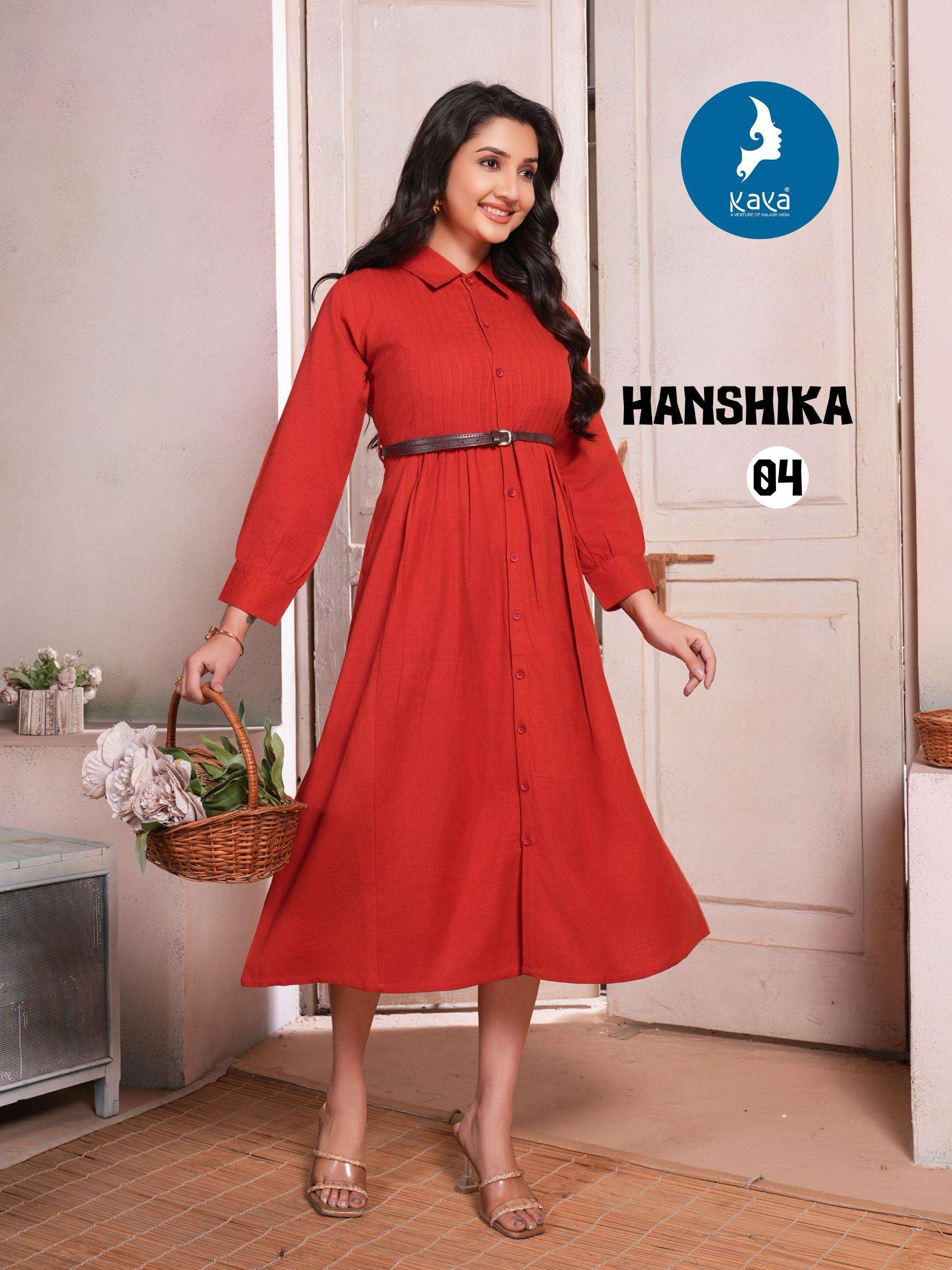 kaya presents hanshika flax cotton readymade kurtis catalog wholesaler and exporter 