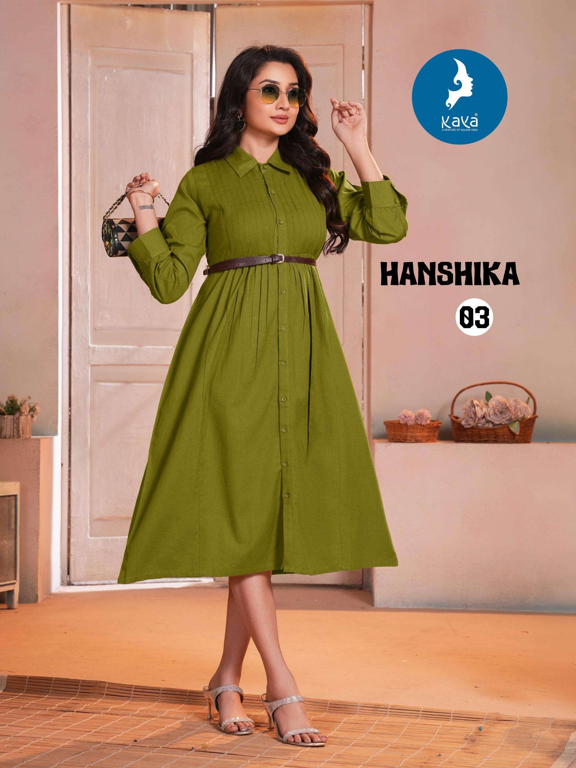 kaya presents hanshika flax cotton readymade kurtis catalog wholesaler and exporter 
