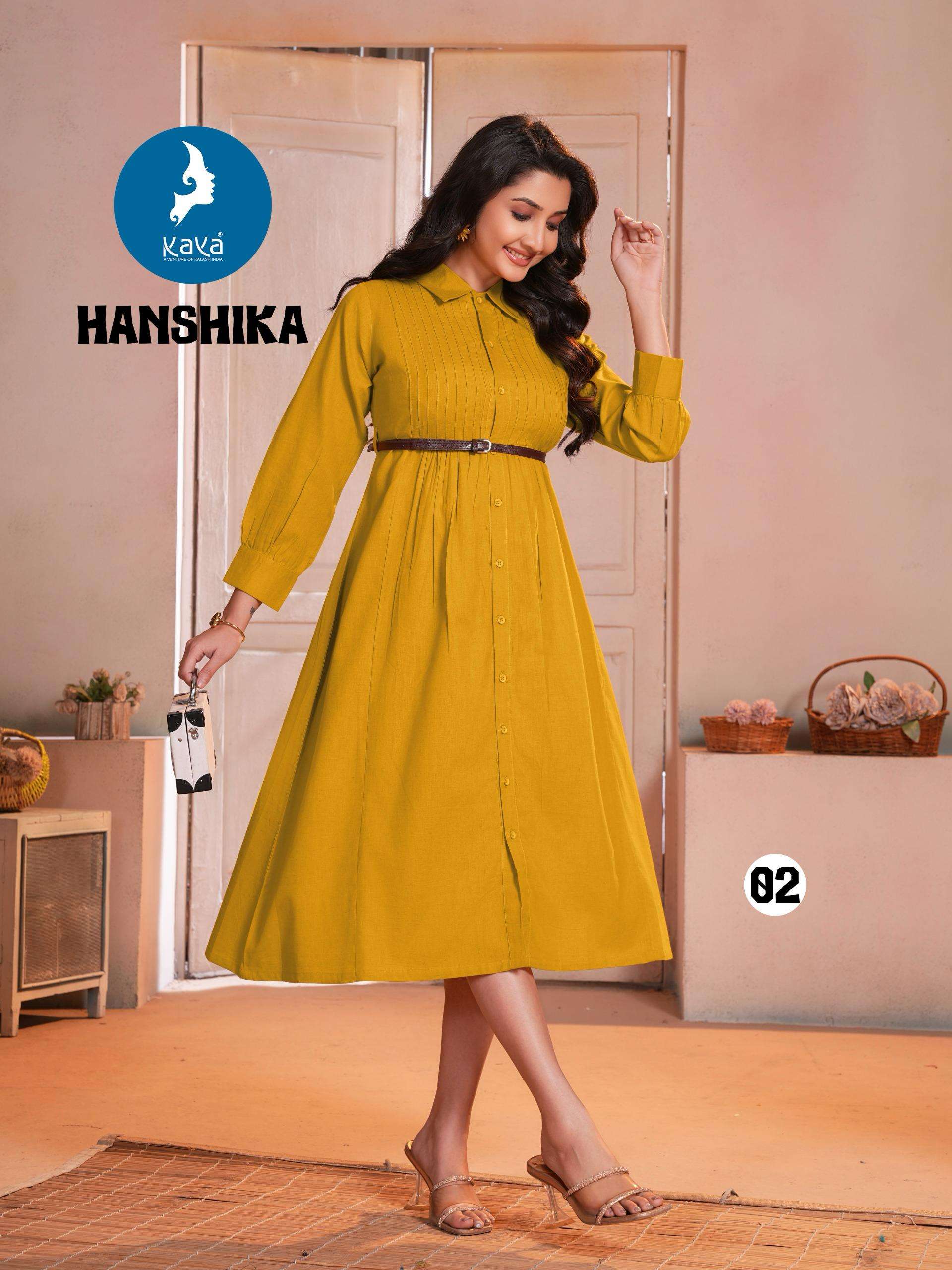 kaya presents hanshika flax cotton readymade kurtis catalog wholesaler and exporter 