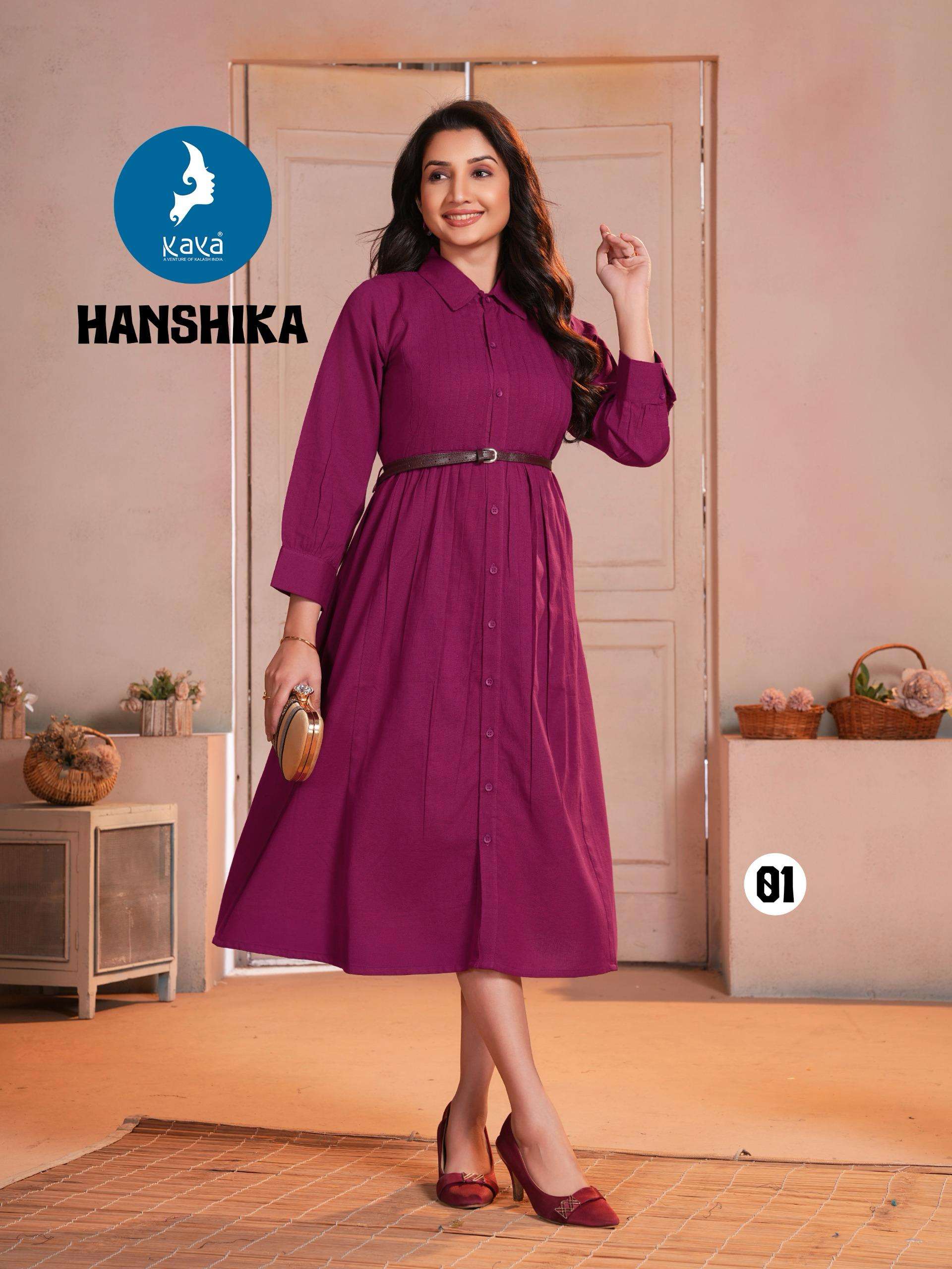 kaya presents hanshika flax cotton readymade kurtis catalog wholesaler and exporter 