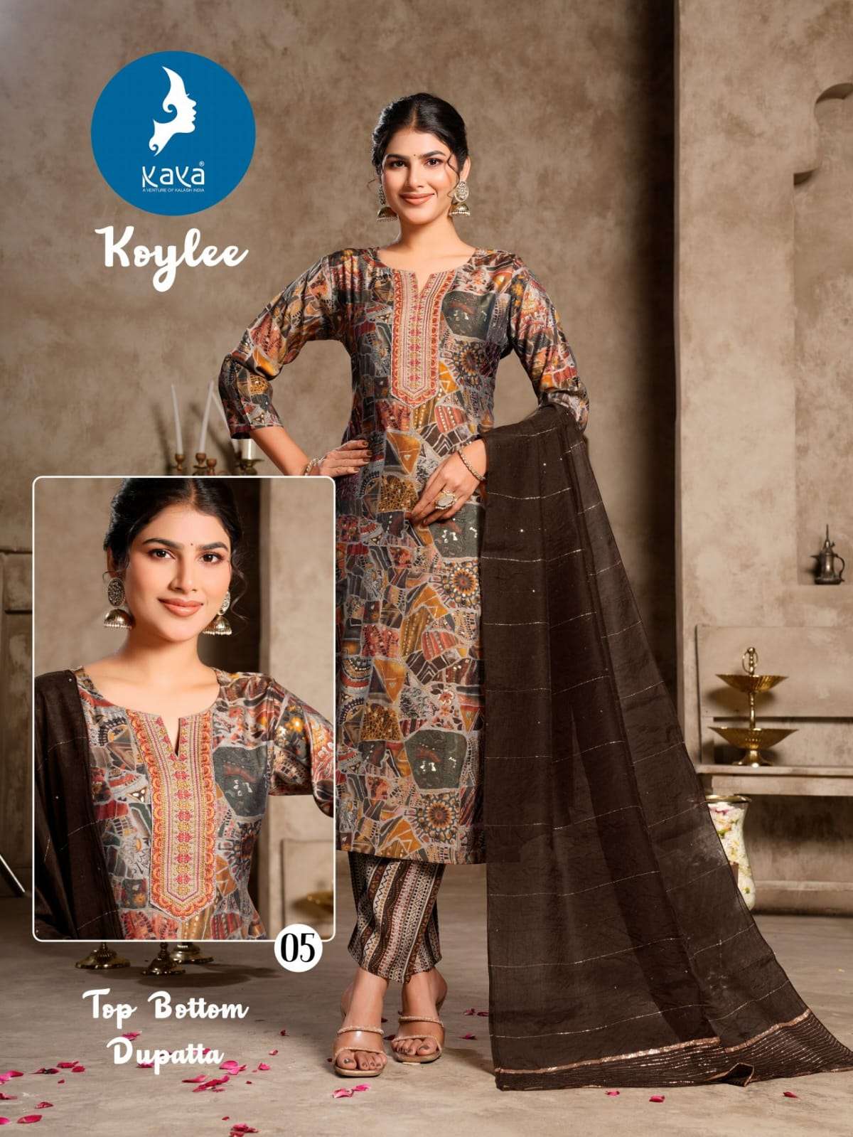 kaya presents koylee fancy readymade kurtis catalog wholesaler and exporter 