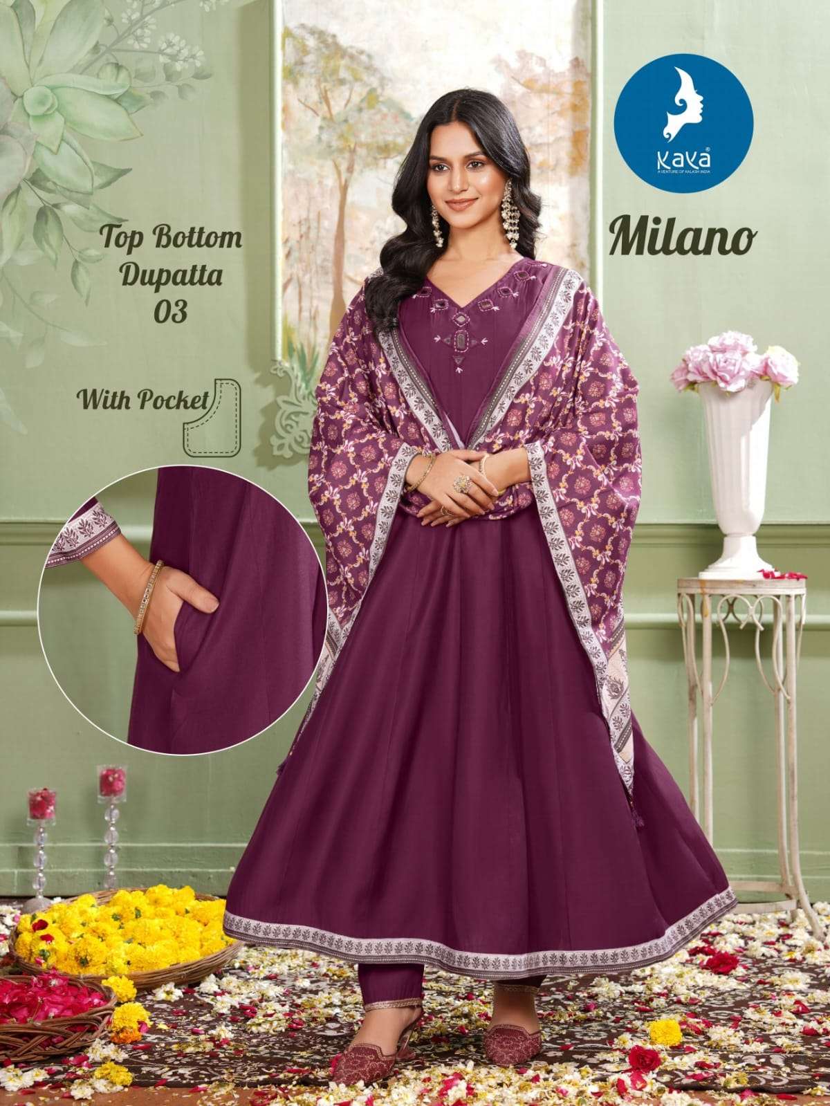 kaya presents milano silk readymade kurtis catalog wholesaler and exporter 